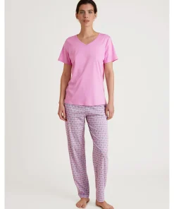 Calida Shorts/ Loungepants<119 BUBBLE GUM PINK - Favourites Space Pants