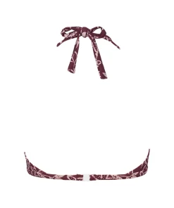 Missya Bikinier<243 BURGUNDY - Bologna Top