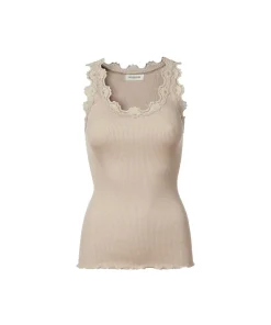 Rosemunde Undertøj<826 CACAO - Silk Silk top w/ lace