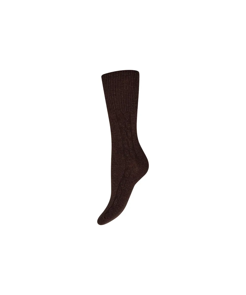 Decoy Ankelstrømper/ Sokker<1231 CARAMEL - Cosy Ankle Socks