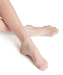 Falke Selvsiddende/ Overknee<2579 CHAMPAGNE - Seidenglatt 15 STO Fine Stay-Up