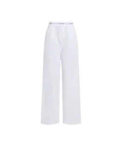 Calvin Klein Shorts/ Loungepants<100 CLASSIC WHITE - Cotton Poplin Sleep Pants