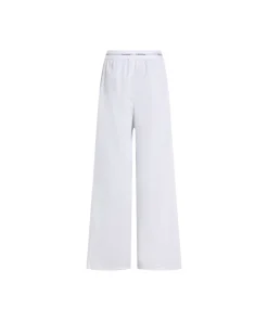 Calvin Klein Shorts/ Loungepants<100 CLASSIC WHITE - Cotton Poplin Sleep Pants