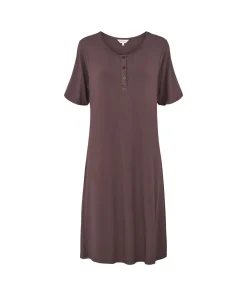 Lady Avenue Natkjoler/ Underkjoler/ Chemiser<190 COFFEE BEAN - Bamboo Bamboo Long Nightdress, Short