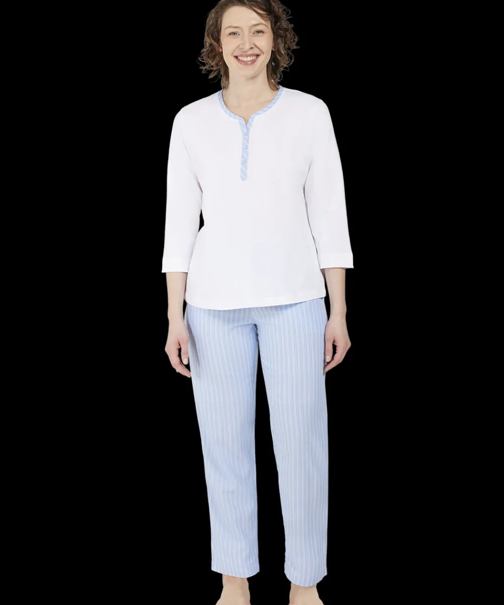 Brandtex Top/ Loungeshirt/ Pyjamas<3170 CORNFLOWER BLUE - Pyjamas