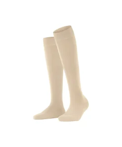 Falke Knæstrømper<4011 CREAM - ClimaWool KH Knee High