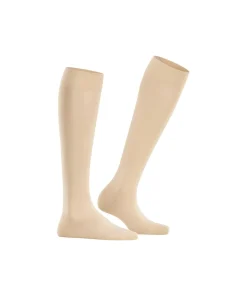 Falke Knæstrømper<4011 CREAM - Cotton Touch KH Knee High
