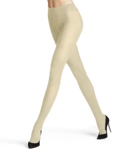 Falke Strømpebukser/ Leggings<2050 CREME - Cross Knit Tights
