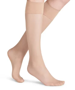 Falke Knæstrømper<4409 CRYSTAL - Pure Matt 20 KH Knee High