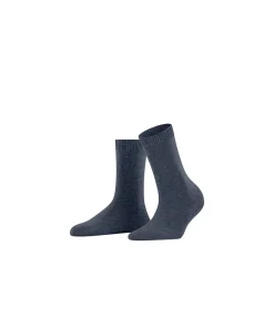 Falke Ankelstrømper/ Sokker<6688 DARK BLUE MEL. - Cosy Wool SO Socks