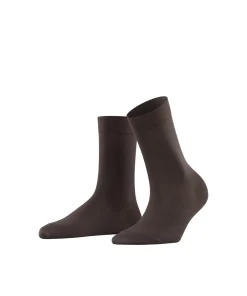 Falke Ankelstrømper/ Sokker<5239 DARK BROWN - Cotton Touch SO Fine Knit Socks