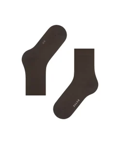 Falke Ankelstrømper/ Sokker<5239 DARK BROWN - Cotton Touch SO Fine Knit Socks