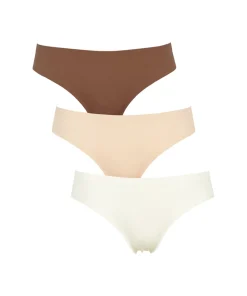 Missya Trusser<044 DARK BROWN - Seamless String 3-pack