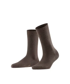 Falke Ankelstrømper/ Sokker<5239 DARK BROWN - Softmerino SO Socks