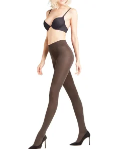Falke Strømpebukser/ Leggings<5239 DARK BROWN - Softmerino TI Tights