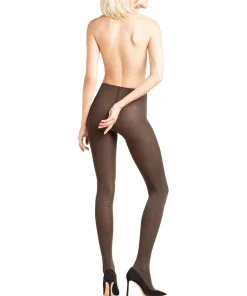 Falke Strømpebukser/ Leggings<5239 DARK BROWN - Softmerino TI Tights