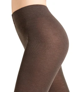 Falke Strømpebukser/ Leggings<5239 DARK BROWN - Softmerino TI Tights