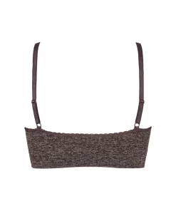 Missya Undertøj|Bh'er<044 DARK BROWN MELANGE - Lucia Bra Top
