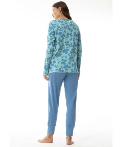 Mey Top/ Loungeshirt/ Pyjamas|Pyjamas/ Loungewear<484 DARK HORIZON - Rima Pyjama 7/8 Length, Long Sleeve