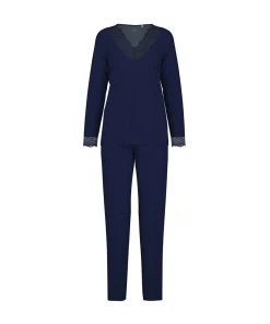 Calida Top/ Loungeshirt/ Pyjamas<339 DARK LAPIS BLUE - Elegant Dreams Pyjamas