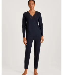 Calida Top/ Loungeshirt/ Pyjamas<339 DARK LAPIS BLUE - Elegant Dreams Pyjamas