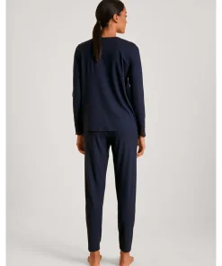 Calida Top/ Loungeshirt/ Pyjamas<339 DARK LAPIS BLUE - Elegant Dreams Pyjamas