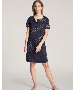 Calida Natkjoler/ Underkjoler/ Chemiser<339 DARK LAPIS BLUE - Night Lovers Sleepshirt