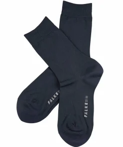 Falke Ankelstrømper/ Sokker<6379 DARK NAVY - Cotton Touch SO Fine Knit Socks