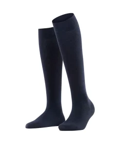 Falke Knæstrømper<6379 DARK NAVY - Softmerino KH Socks