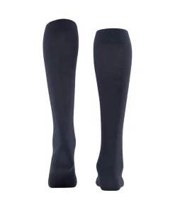 Falke Knæstrømper<6379 DARK NAVY - Softmerino KH Socks