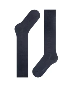 Falke Knæstrømper<6379 DARK NAVY - Softmerino KH Socks