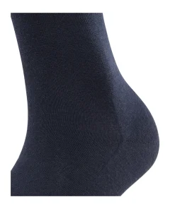 Falke Knæstrømper<6379 DARK NAVY - Softmerino KH Socks