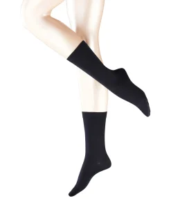 Falke Ankelstrømper/ Sokker<6379 DARK NAVY - Softmerino SO Socks