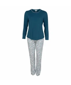 Lady Avenue Top/ Loungeshirt/ Pyjamas<180 DARK PETROL - LA - Bamboo Homewear Bamboo Long Sleeve Pyjamas