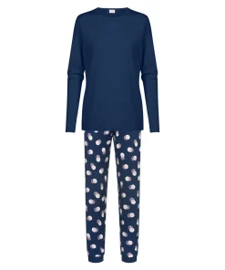 Mey Top/ Loungeshirt/ Pyjamas<1118 DEEP MARINE - Night Pyjama 7/8 Length, Long Sleeve