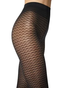 Wolford Strømpebukser/ Leggings<5722 DEEP NIGHT - Graphic Pattern Strømpebukser/Leggings