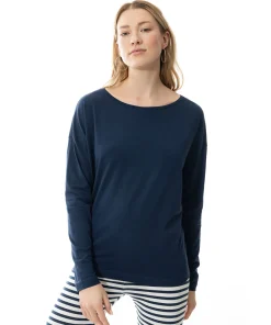 Mey Top/ Loungeshirt/ Pyjamas<895 DEEP SHADOW - Night2Day T-Shirt Long Sleeve