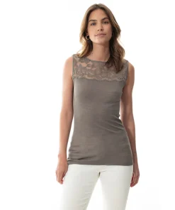 Mey Undertøj<90 DEEP TAUPE - Wool Top