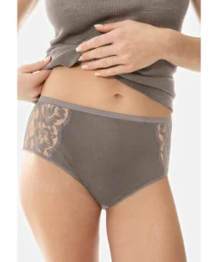 Mey Trusser<90 DEEP TAUPE - Wool Waist Pants