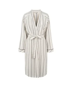 Lady Avenue Kåber<1065 DEER/ROSE STRIPES - Bamboo Bamboo Flannel Kimono