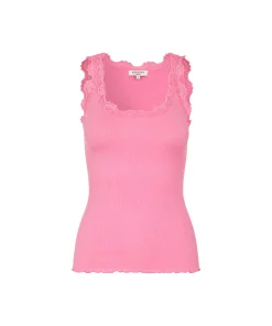 Rosemunde Undertøj<283 DOLLY PINK - Silk Silk top w/ lace