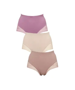 Missya Trusser<190 DUSTY ROSE - Seamless Maxi W Lace 3-pack