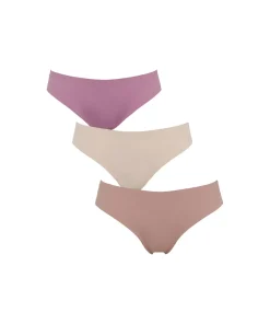 Missya Trusser<190 DUSTY ROSE - Seamless String W Lace 3-pack