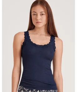 Calida Undertøj<389 ECLIPSE BLUE - Richesse Lace Tank Top