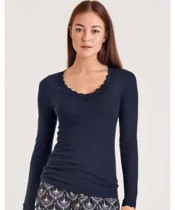 Calida Undertøj<389 ECLIPSE BLUE - Richesse Lace Top Long-Sleeve