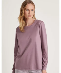 Calida Top/ Loungeshirt/ Pyjamas<342 ELDERBERRY - Favourites Element Shirt Long-Sleeve