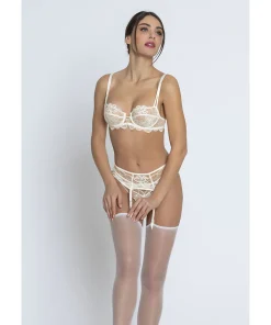 Lise Charmel Tilbehør<0199 EN/ECRU NACRE - Bellissime Suspender Belt
