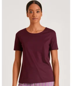 Calida Top/ Loungeshirt/ Pyjamas|Undertøj<169 ENGLISH RED - Favourites Kiss Top short-sleeve