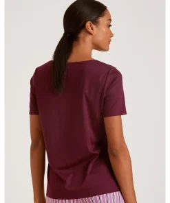 Calida Top/ Loungeshirt/ Pyjamas|Undertøj<169 ENGLISH RED - Favourites Kiss Top short-sleeve