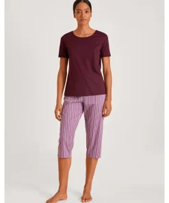 Calida Top/ Loungeshirt/ Pyjamas|Undertøj<169 ENGLISH RED - Favourites Kiss Top short-sleeve